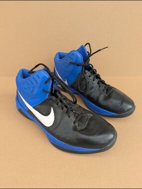 Nike Air Visi Pro Men's Sneakers Basketball Shoes Black Royal Blue 13M Sports